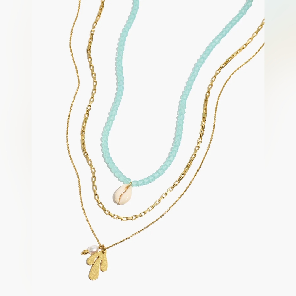 FREE SHIPPING! Madewell | Marineleaf 3 necklace set